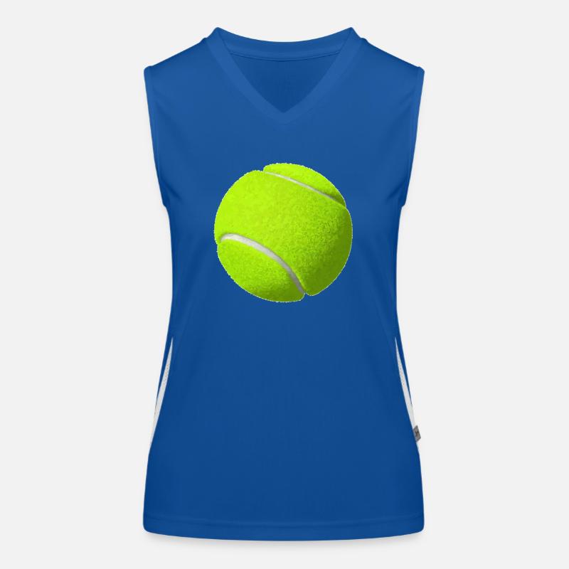 Tennisball Funktionelles Kontrast-Tank Top für Frauen