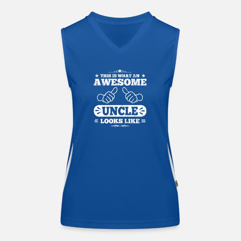 awesome uncle looks like Funktionelles Kontrast-Tank Top für Frauen