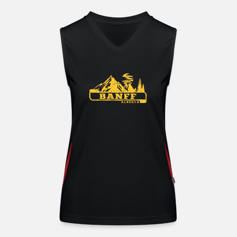 banff alberta Funktionelles Kontrast-Tank Top für Frauen