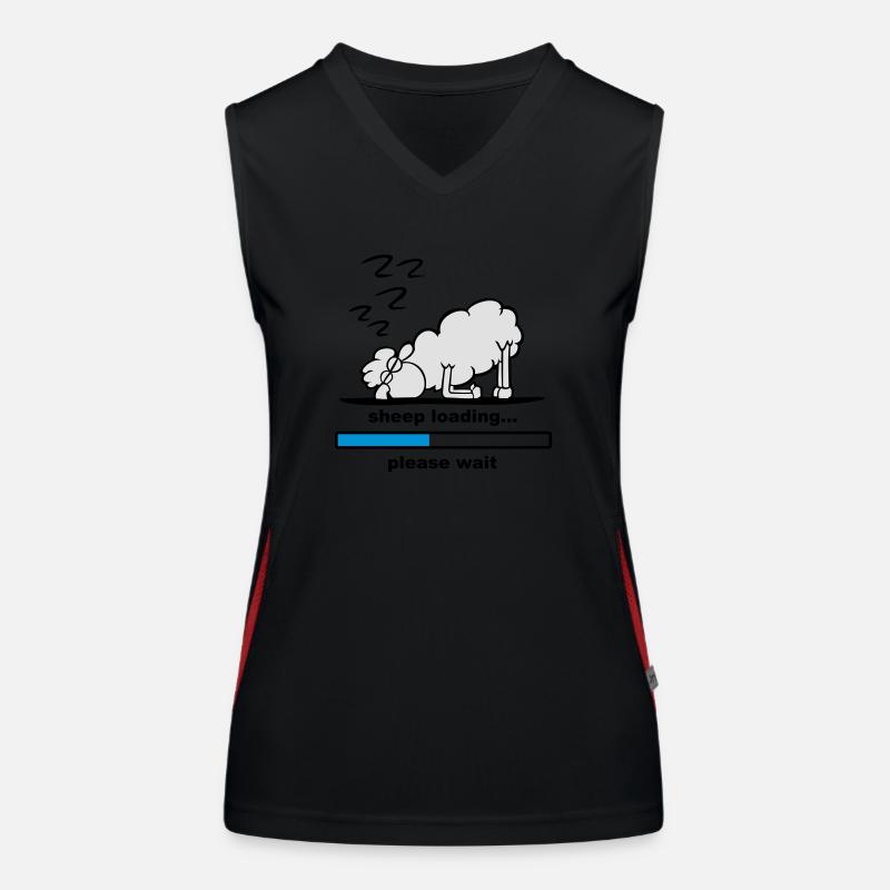 sheep loading Funktionelles Kontrast-Tank Top für Frauen