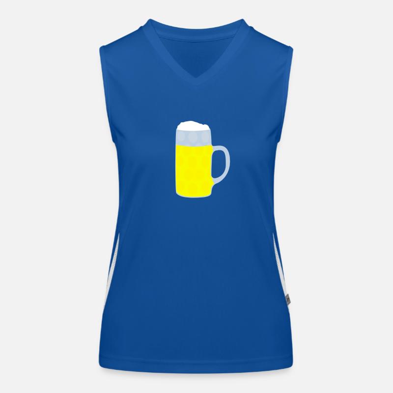 Bierglas, Bierkrug Funktionelles Kontrast-Tank Top für Frauen