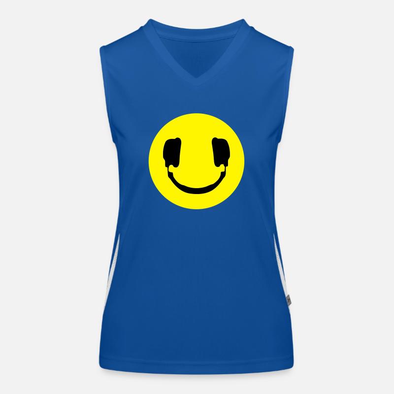 DJ smiley Women's Functional Contrast Tank Top
