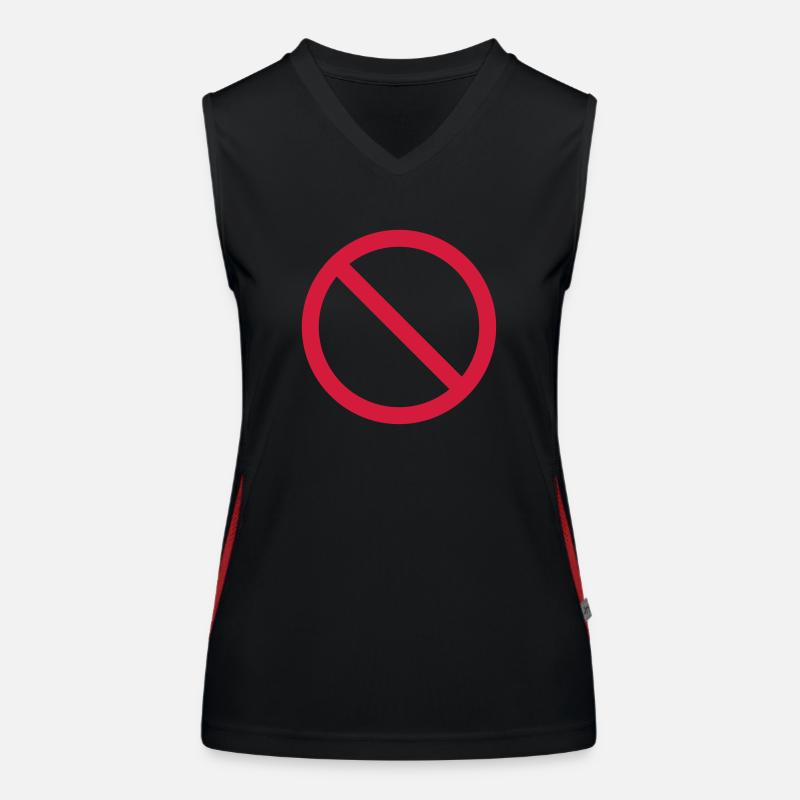 verboten__f1 Funktionelles Kontrast-Tank Top für Frauen