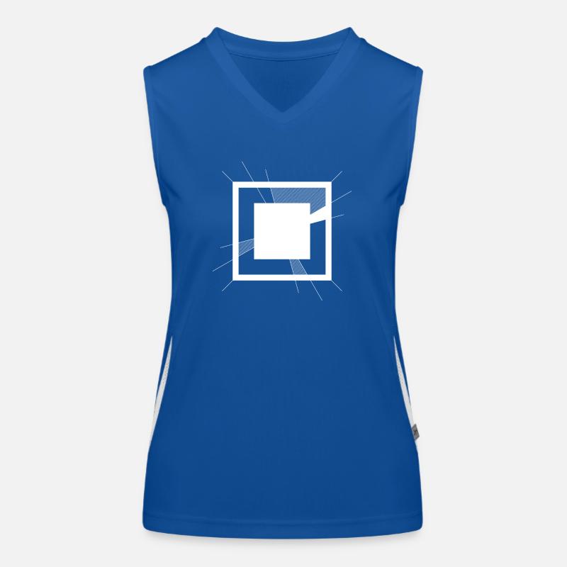 Abstract 2 Funktionelles Kontrast-Tank Top für Frauen