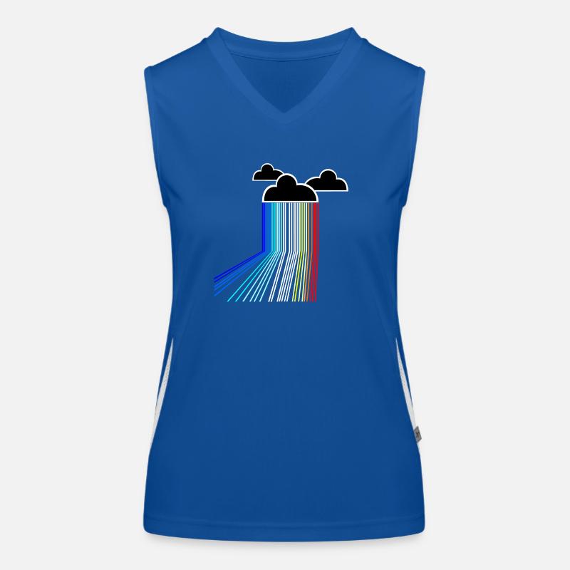 rainbow cloud Débardeur respirant contrasté Femme