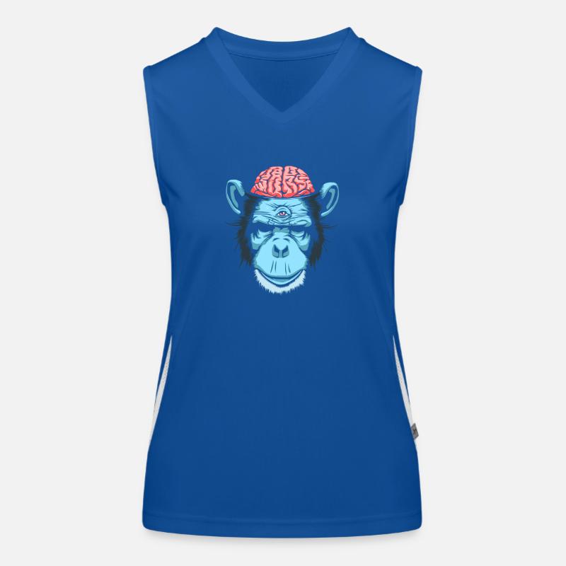 Brain Chimp Women's Functional Contrast Tank Top