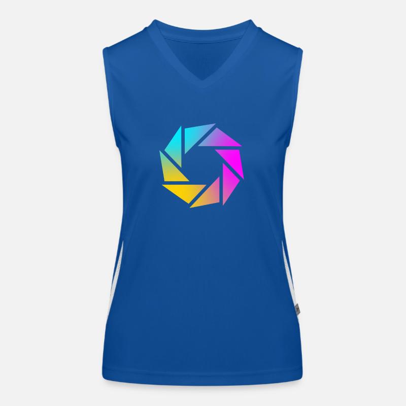 Camera iris Women's Functional Contrast Tank Top