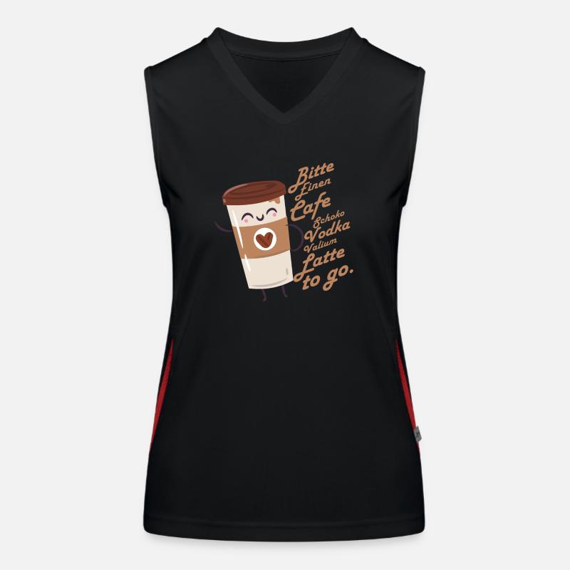 Adhs bitte einen schoko vodka drink Funktionelles Kontrast-Tank Top für Frauen