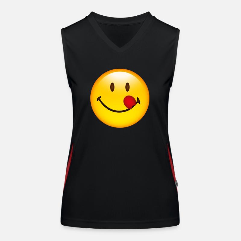 Smiley Taste Funktionelles Kontrast-Tank Top für Frauen