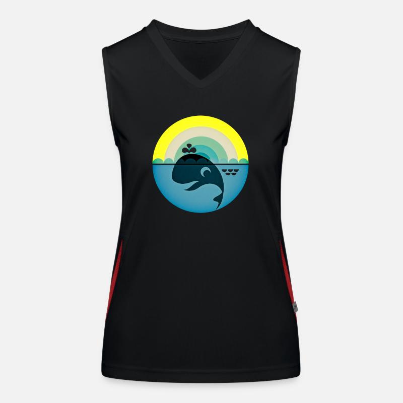 Wal Funktionelles Kontrast-Tank Top für Frauen