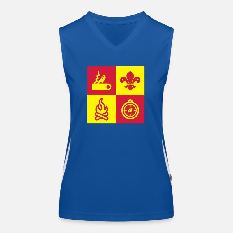 scout / scouting / scoutisme / guide Débardeur respirant contrasté Femme