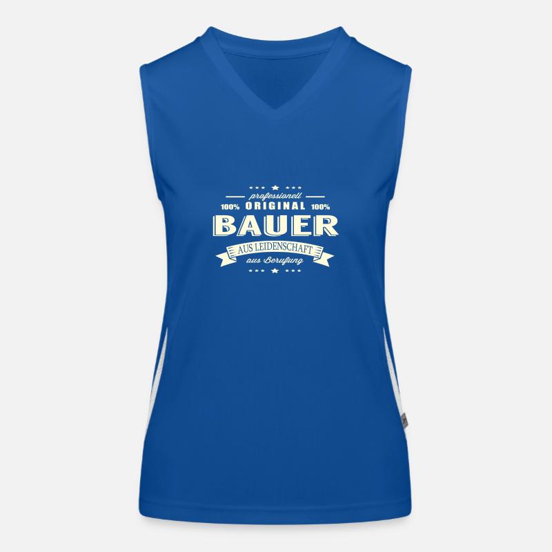 Bauer aus Leidenschaft Funktionelles Kontrast-Tank Top für Frauen