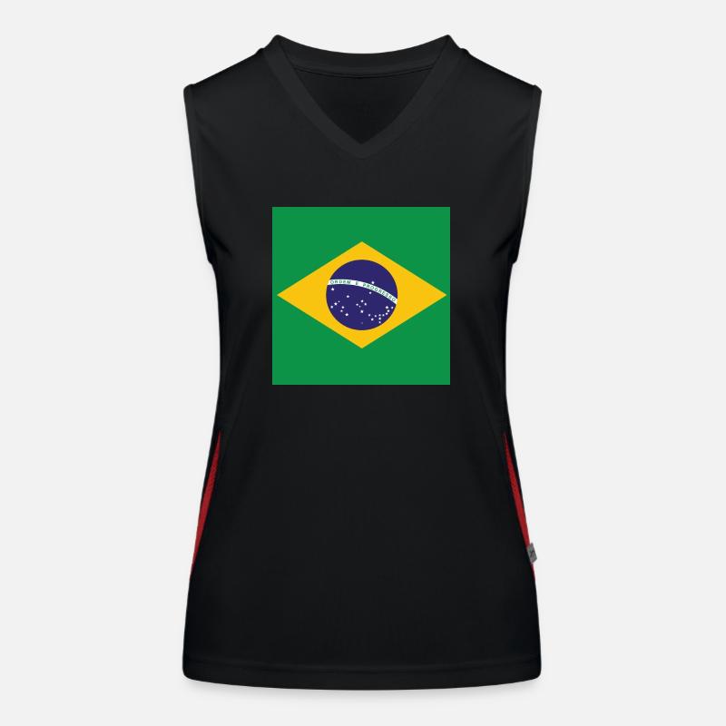 Brasilien Funktionelles Kontrast-Tank Top für Frauen