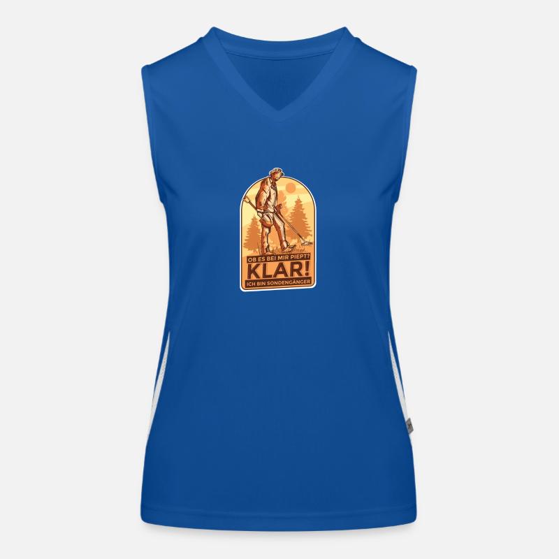 Sondengänger Sondeln Geschenke Schatzsuche FUN Funktionelles Kontrast-Tank Top für Frauen