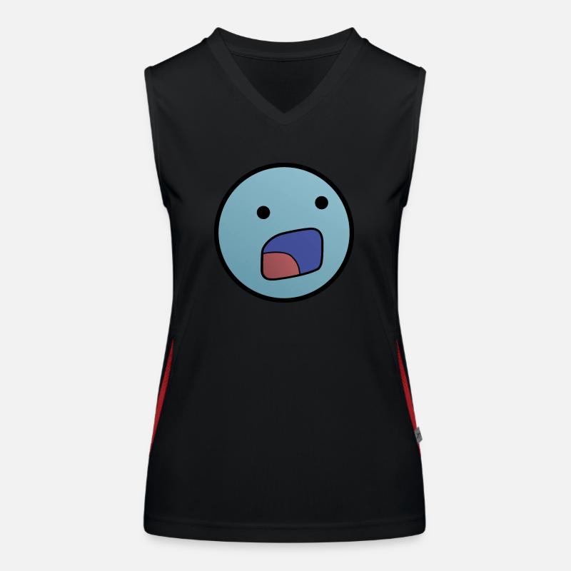 "D:" - Colon D (émote Twitch) Débardeur respirant contrasté Femme