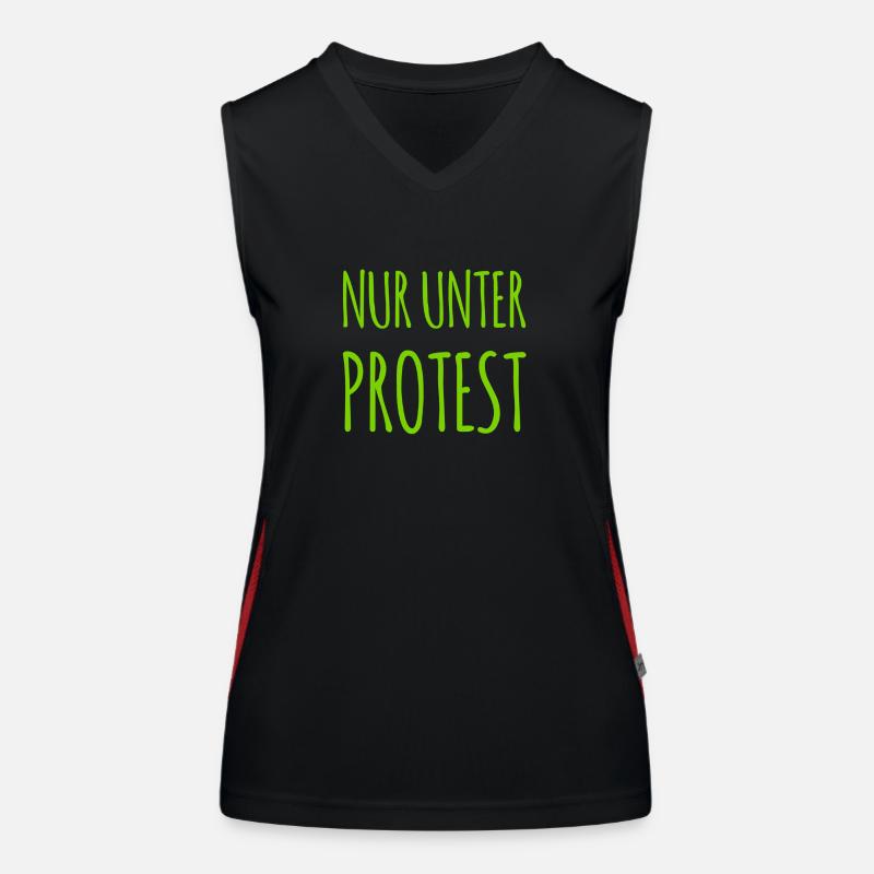 nur unter Protest Funktionelles Kontrast-Tank Top für Frauen
