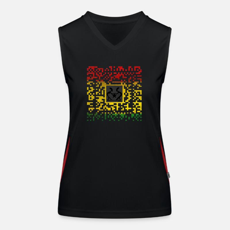 Reggae Code Débardeur respirant contrasté Femme