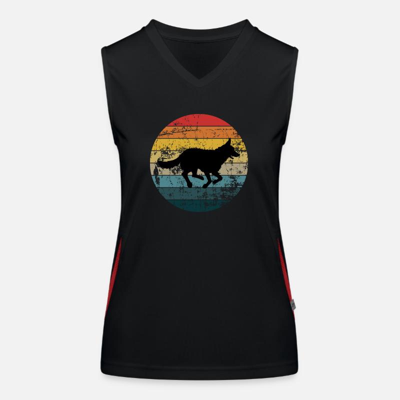 Deutscher Schäferhund Funktionelles Kontrast-Tank Top für Frauen