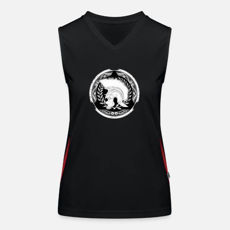 Römischer Zenturio Funktionelles Kontrast-Tank Top für Frauen