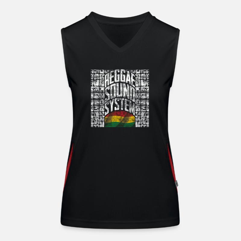 reggae musik system Funktionelles Kontrast-Tank Top für Frauen