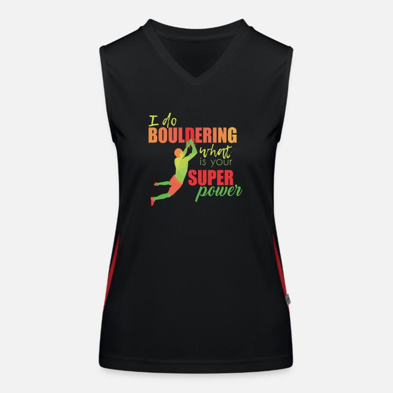 Bouldern Funktionelles Kontrast-Tank Top für Frauen