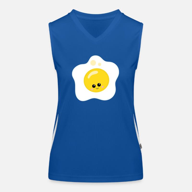 Fried egg Women's Functional Contrast Tank Top