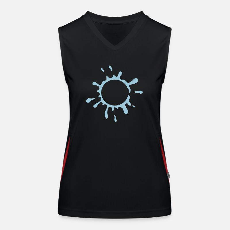 Conception de bulle de savon éclatante Débardeur respirant contrasté Femme