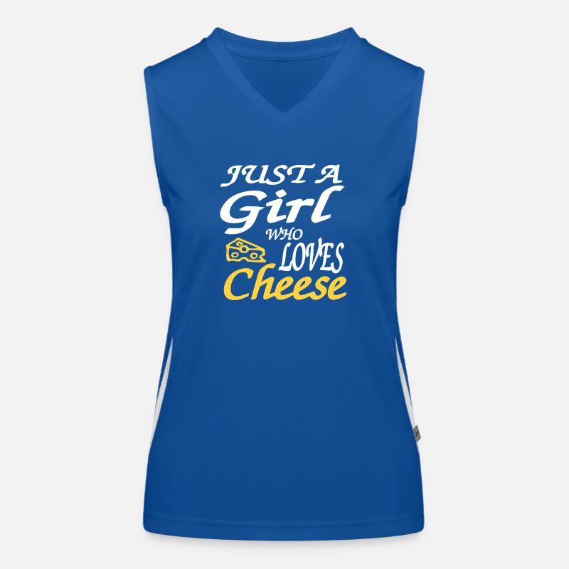 Käse Funktionelles Kontrast-Tank Top für Frauen