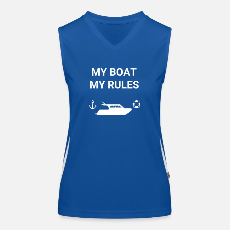 Boot Funktionelles Kontrast-Tank Top für Frauen