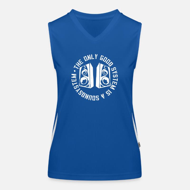 The only good system is a soundsystem Women's Functional Contrast Tank Top