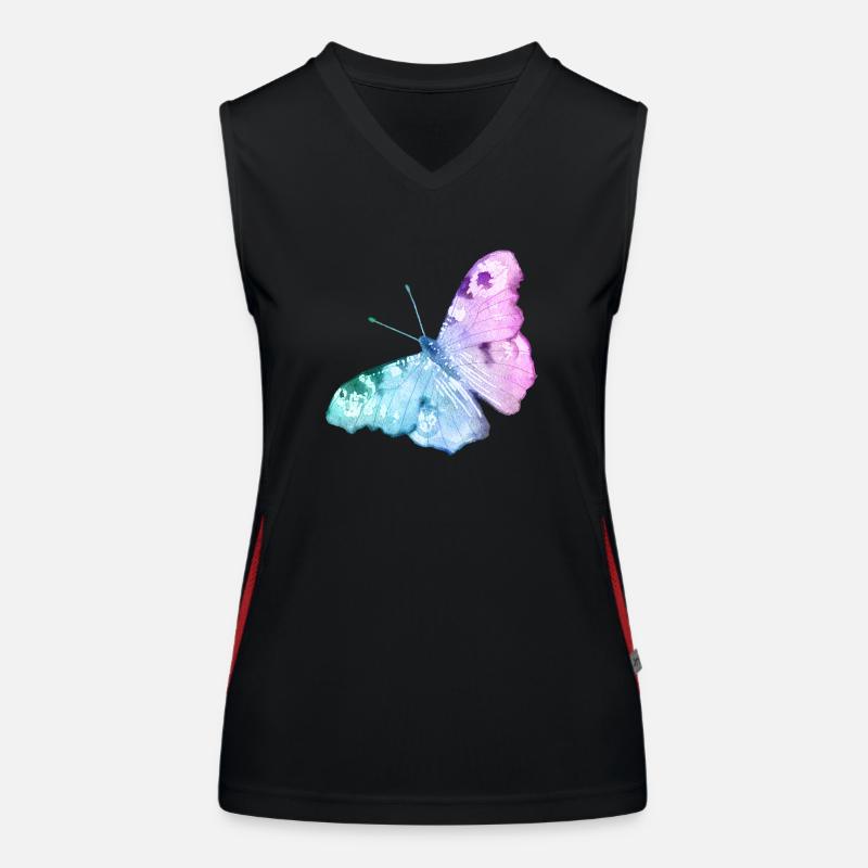 Papillon Débardeur respirant contrasté Femme