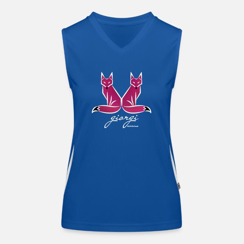 Pink Fox Classic Funktionelles Kontrast-Tank Top für Frauen