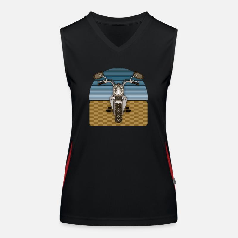 Motorcycle Women's Functional Contrast Tank Top
