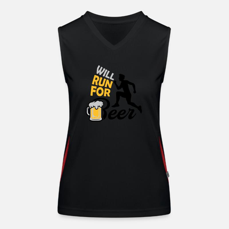 Run for Beer Women's Functional Contrast Tank Top