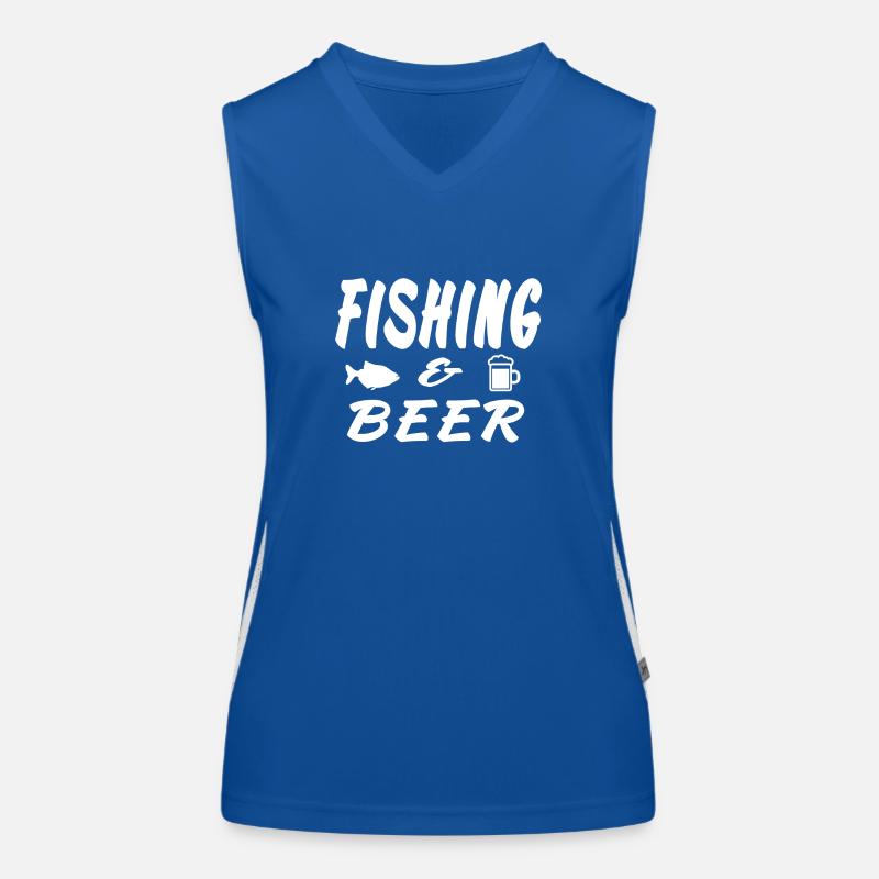 Angeln Funktionelles Kontrast-Tank Top für Frauen