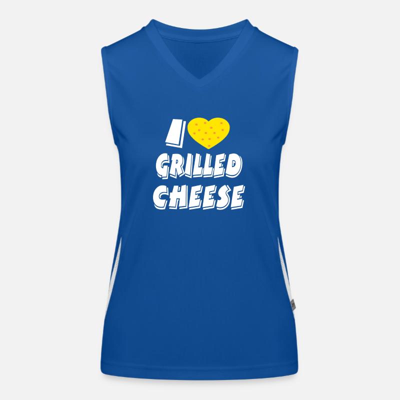 Käse Funktionelles Kontrast-Tank Top für Frauen