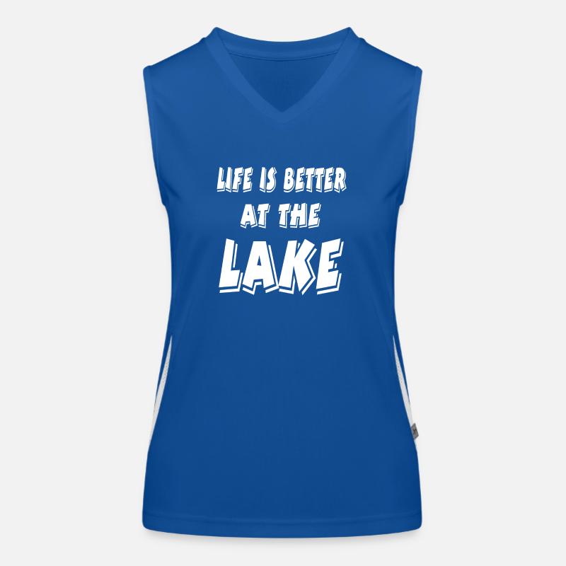 Lago Top sportivo da donna in contrasto cromatico