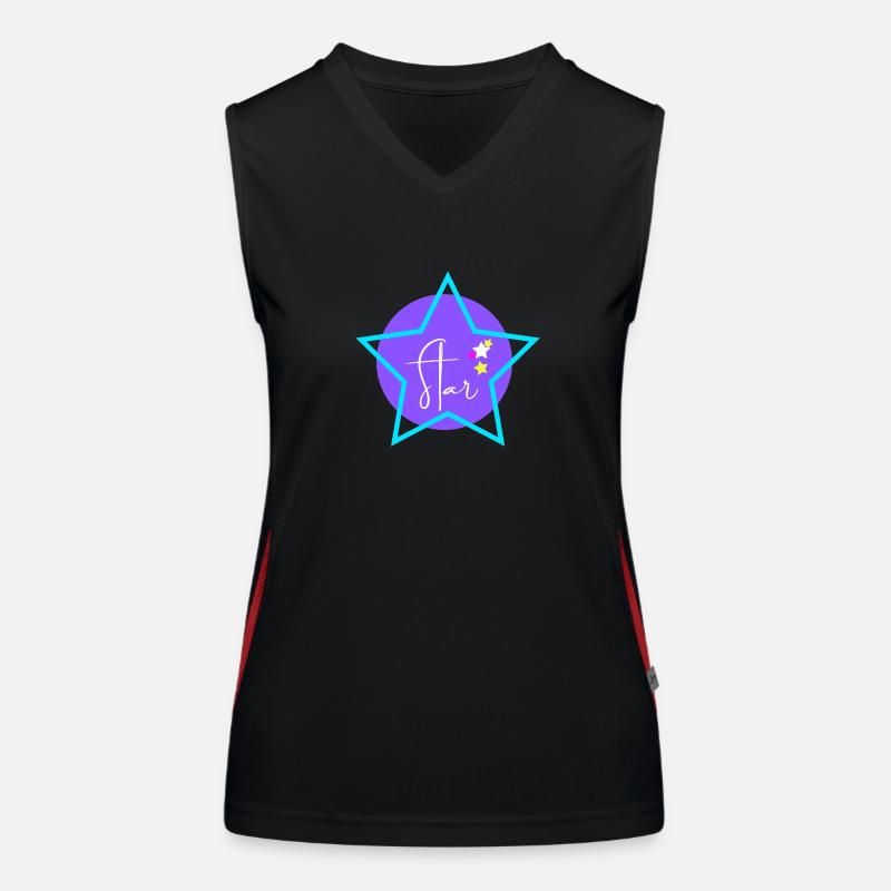star Funktionelles Kontrast-Tank Top für Frauen