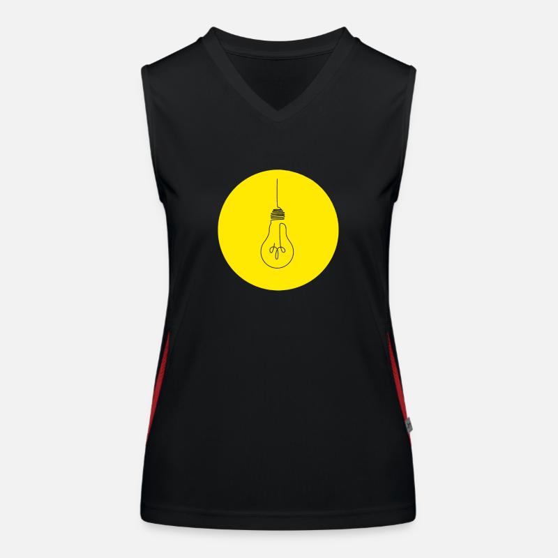 Glühbirne Funktionelles Kontrast-Tank Top für Frauen