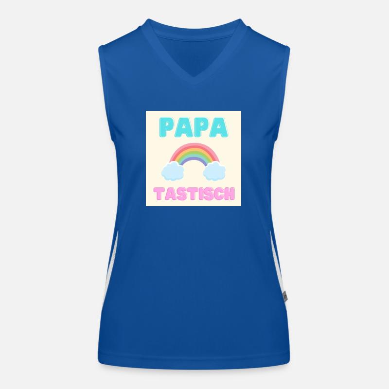 papatastic - Version arc-en-ciel (arc-en-ciel) Débardeur respirant contrasté Femme