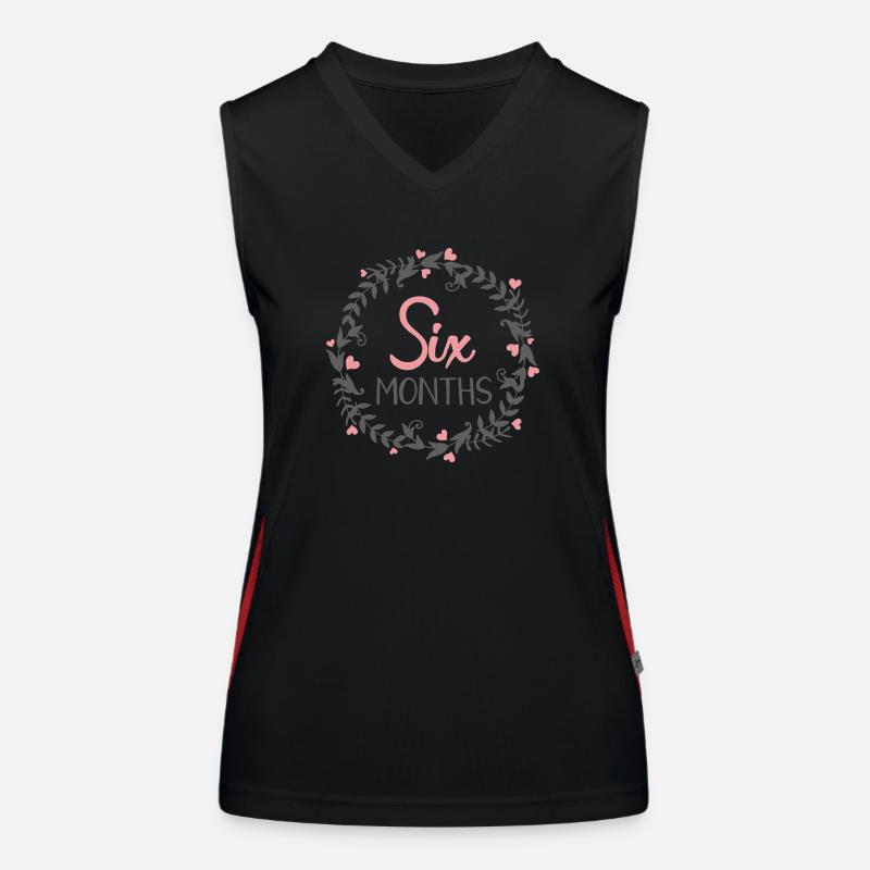SIX MONTHS MILESTONES HEART Women's Functional Contrast Tank Top