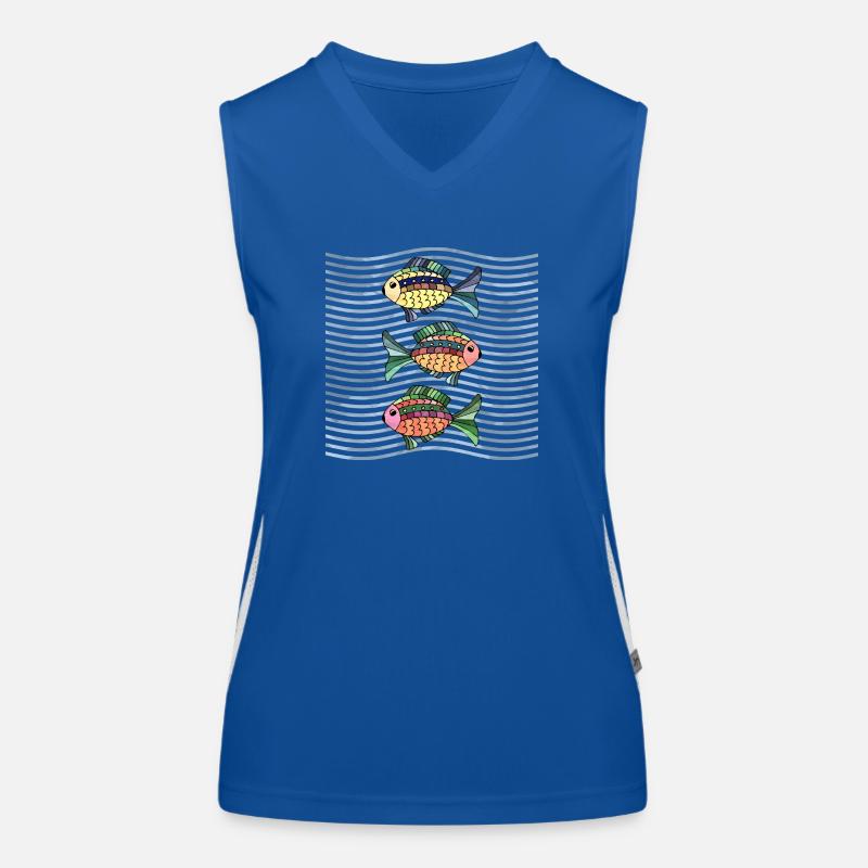 Poissons Débardeur respirant contrasté Femme