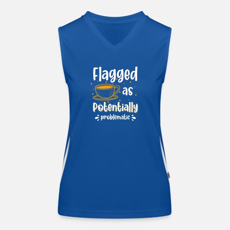 Humor Spaß Kein Problem Das geringere Übel Funktionelles Kontrast-Tank Top für Frauen