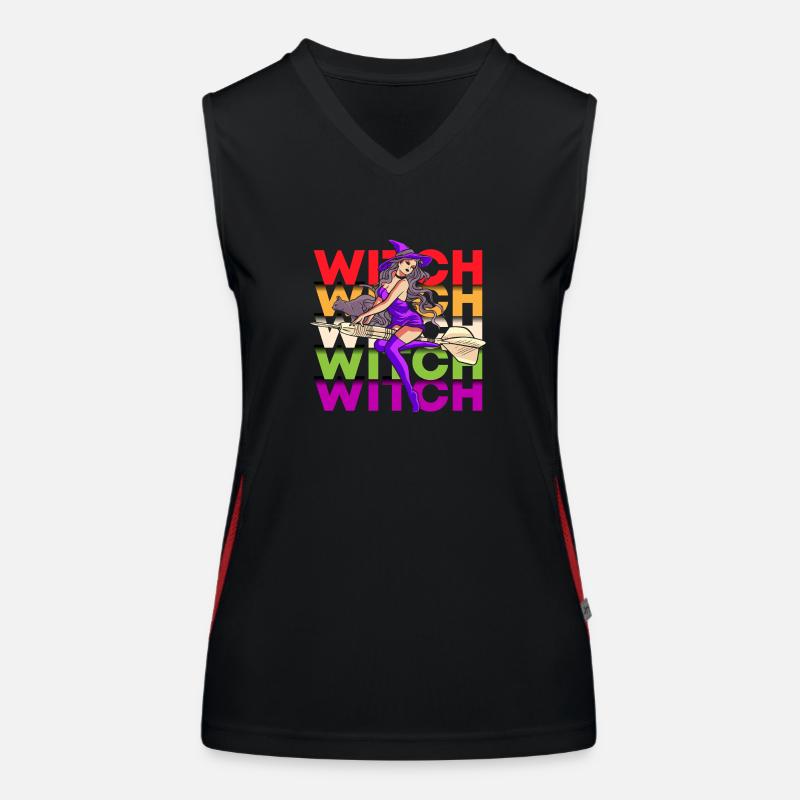 Witchcraft Magic Witches Women's Functional Contrast Tank Top