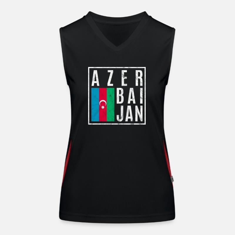 Aserbaidschan Funktionelles Kontrast-Tank Top für Frauen