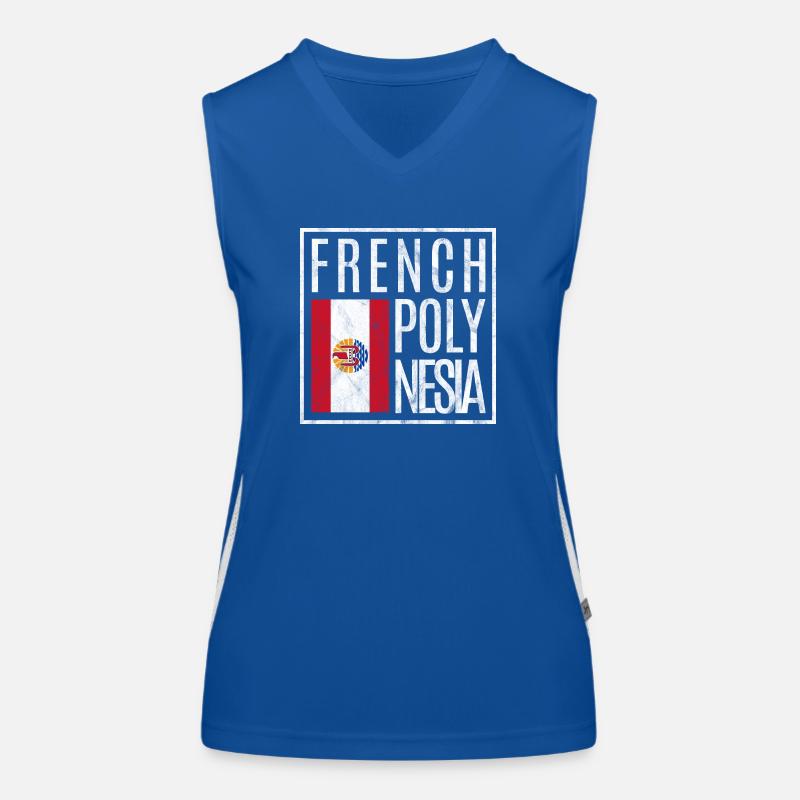 French Polynesia Women's Functional Contrast Tank Top