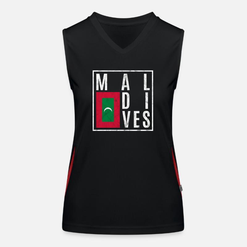 Malediven Funktionelles Kontrast-Tank Top für Frauen