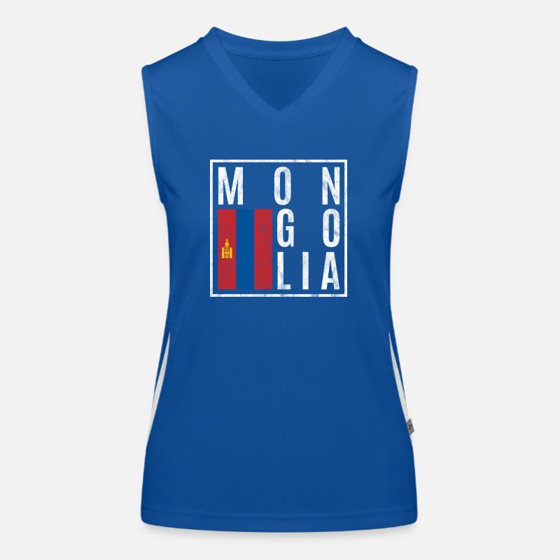 Mongolei Funktionelles Kontrast-Tank Top für Frauen