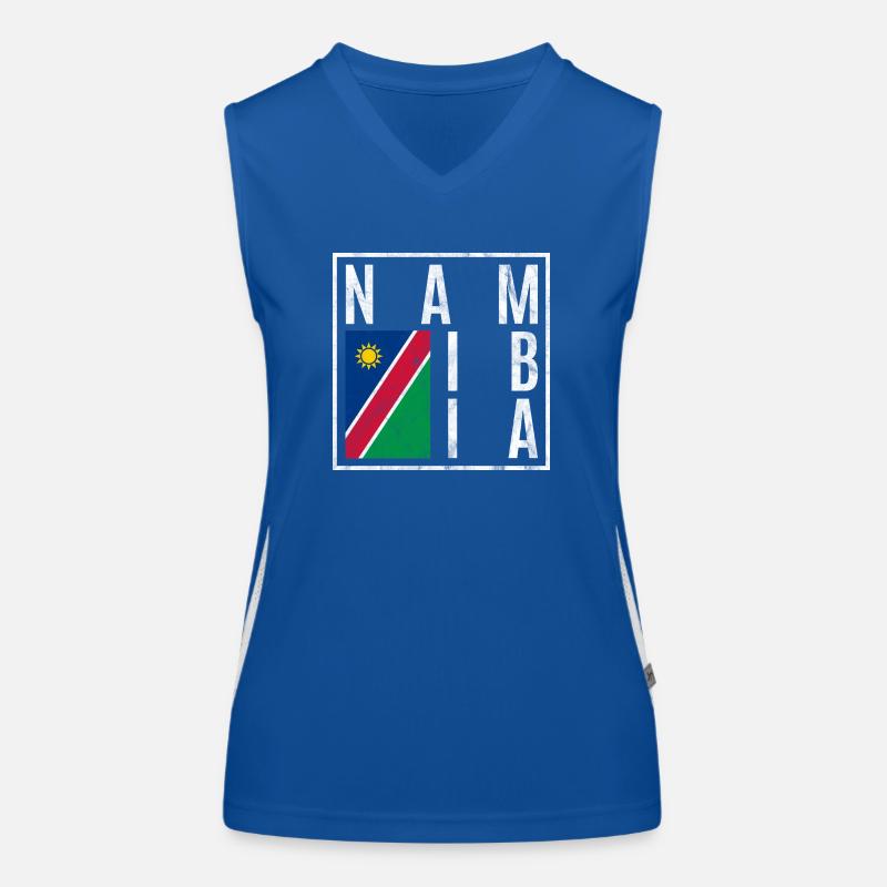Namibia Funktionelles Kontrast-Tank Top für Frauen