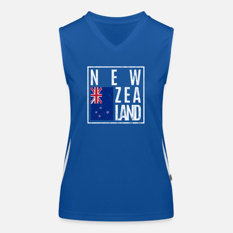 Neuseeland Funktionelles Kontrast-Tank Top für Frauen